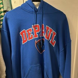 Blue DePaul Universitu Sweatshirt